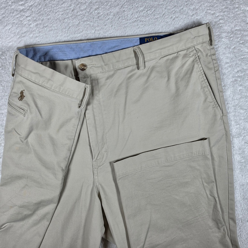 Polo Ralph Lauren Stretch Classic Fit Mens 46/32 Beige Logo pony Chino Pants
